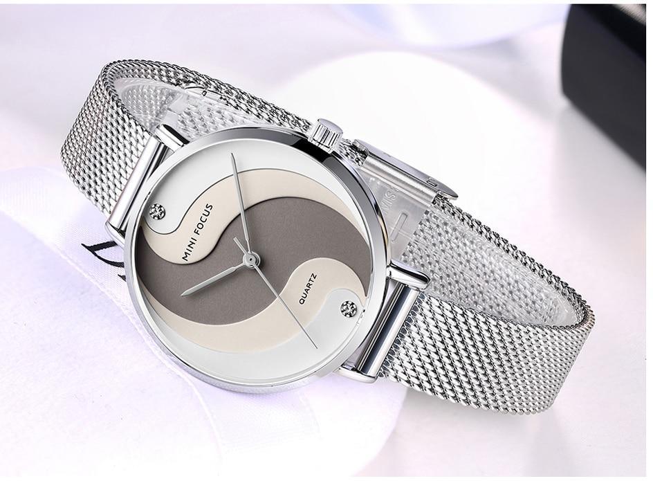 Montres ultra-fines en or rose pour femmes, à quartz analogique, étanches, avec un design rond élégant pour femmes