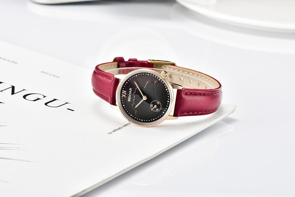 NOUVELLES Montres de Luxe Rondes pour Femmes, Montre-Bracelet Décontractée Étanche à Quartz de Mode pour Femmes