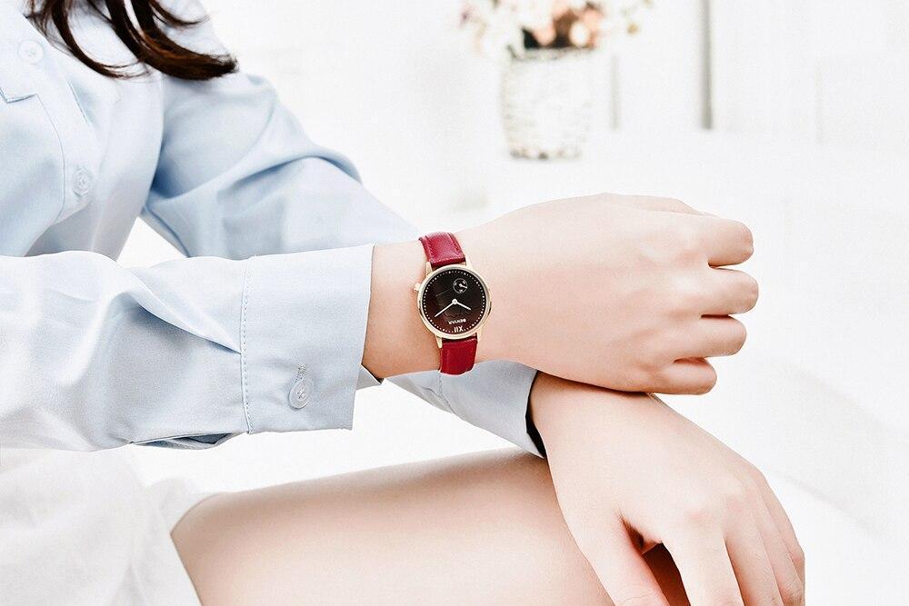 NOUVELLES Montres de Luxe Rondes pour Femmes, Montre-Bracelet Décontractée Étanche à Quartz de Mode pour Femmes