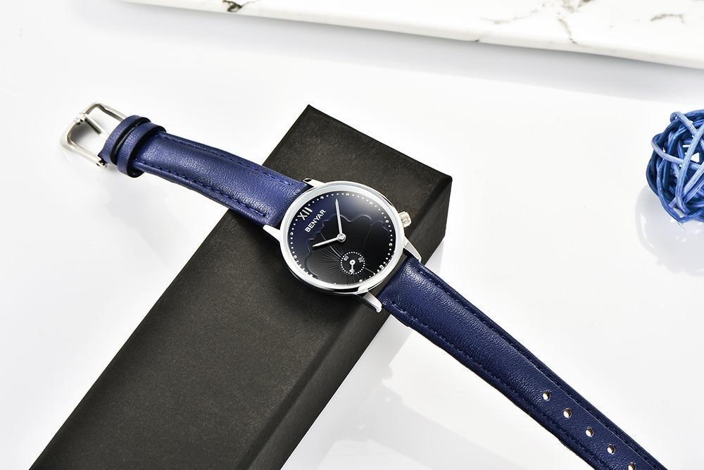 NOUVELLES Montres de Luxe Rondes pour Femmes, Montre-Bracelet Décontractée Étanche à Quartz de Mode pour Femmes