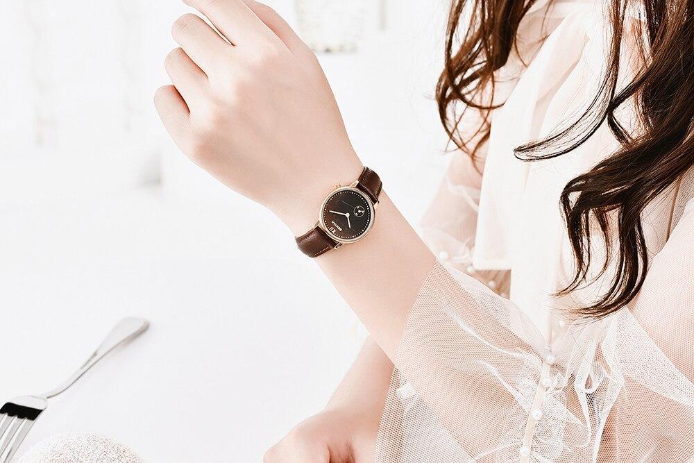 NOUVELLES Montres de Luxe Rondes pour Femmes, Montre-Bracelet Décontractée Étanche à Quartz de Mode pour Femmes