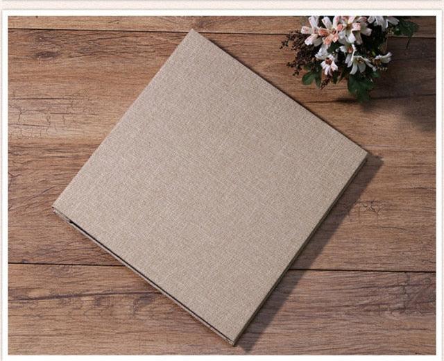 Nouvel Album Photo en Lin de 16 pouces, Cadeau d'Anniversaire pour Amoureux, Photos de Mariage, Album Photo de Bébé, Scrapbooking, Bricolage, Albums d'Artisanat en Papier, Album Photo Rechargeable