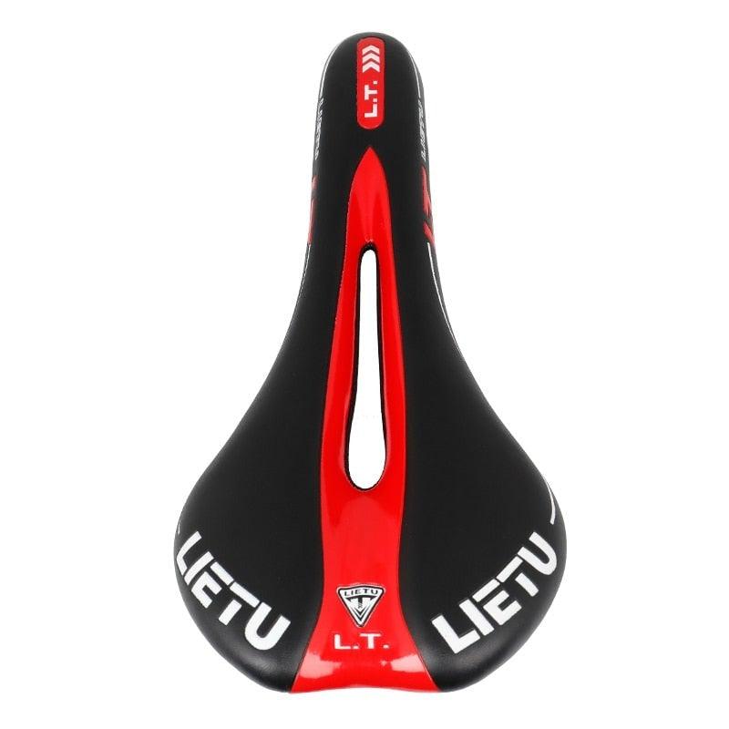 Nouvelle selle de vélo ergonomique, siège perforé pour vélo de route, rembourrage en mousse, texture cuir PU, rails en acier, accessoires de vélo, selle de VTT confortable, sièges de vélo en mousse à mémoire de forme pour hommes