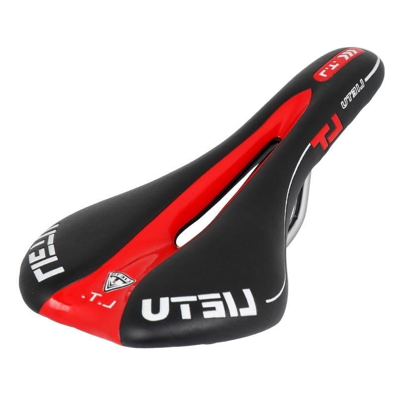 Nouvelle selle de vélo ergonomique, siège perforé pour vélo de route, rembourrage en mousse, texture cuir PU, rails en acier, accessoires de vélo, selle de VTT confortable, sièges de vélo en mousse à mémoire de forme pour hommes