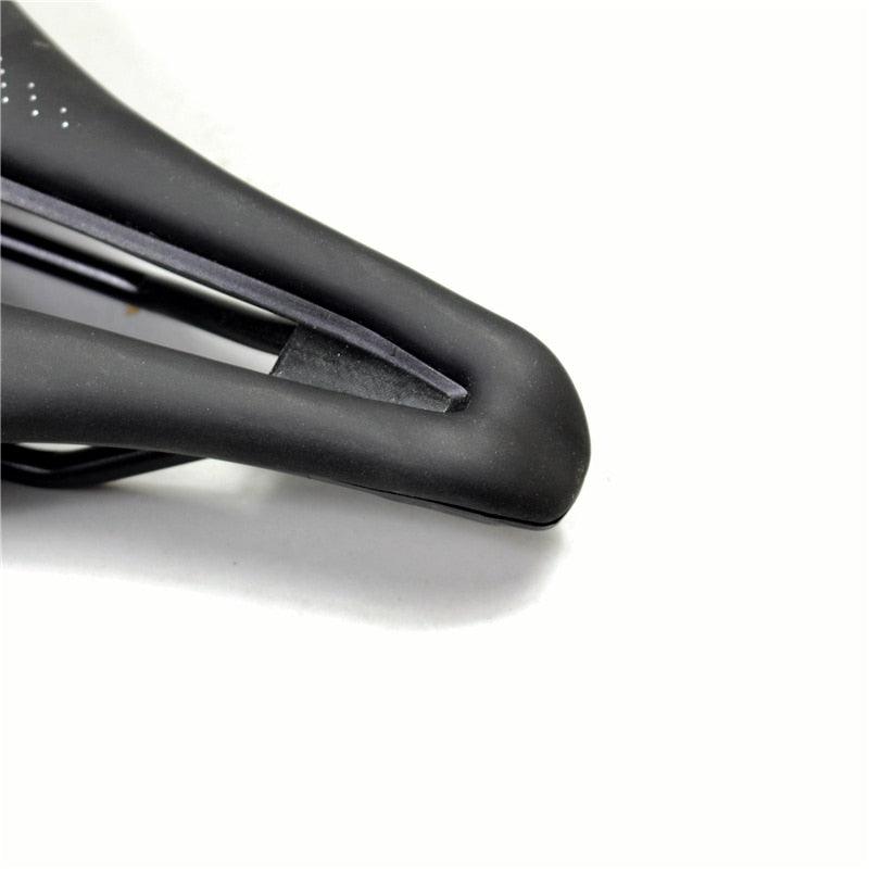 Selle de vélo de sport Selle de vélo de route VTT Selle de course en PU Coussin de siège souple et respirant Suspension Gel Selle de vélo respirante Siège de vélo confortable Conception ergonomique Adapté au VTT et au vélo de route