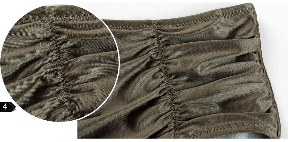 Maillots de bain taille haute pour femmes - Bikini couleur unie tissu de haute qualité - Ensemble bikini taille haute pour femmes - Maillot de bain 2 pièces - Maillot de bain bikini grande taille