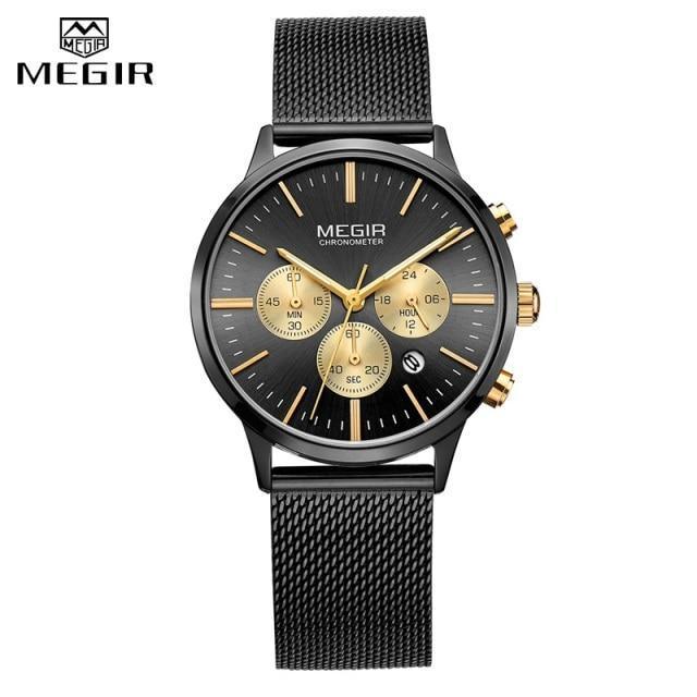 Nouvelles Montres Pour Femmes Dorées À La Mode Luxe Quartz Sport Étanche Montre-Bracelet Style Rond