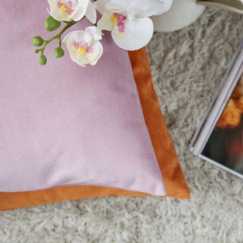 Housse de coussin super douce Housse d'oreiller en velours Housse de coussin décorative en velours pour salon Housse de coussin carrée unie douce pour canapé Oreillers décoratifs pour la maison
