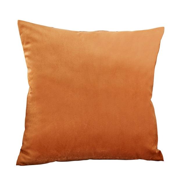 Housse de coussin super douce Housse d'oreiller en velours Housse de coussin décorative en velours pour salon Housse de coussin carrée unie douce pour canapé Oreillers décoratifs pour la maison