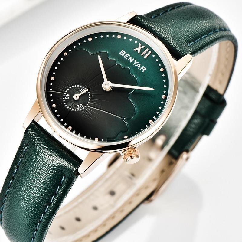 NOUVELLES Montres de Luxe Rondes pour Femmes, Montre-Bracelet Décontractée Étanche à Quartz de Mode pour Femmes