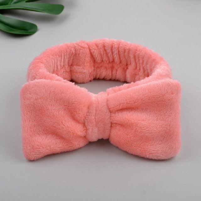 Bandeau en polaire corail doux, bandeau à nœud croisé, bande élastique pour les cheveux, pour femmes et filles, turban de lavage du visage, magnifiques accessoires pour cheveux pour femmes