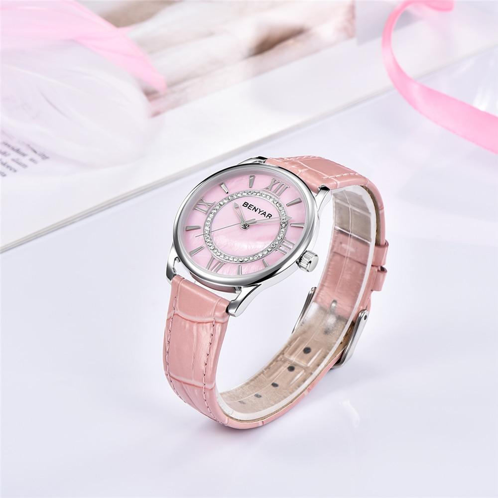 Montre-bracelet de luxe pour femmes, tendance, à quartz, avec strass, étanche, élégante