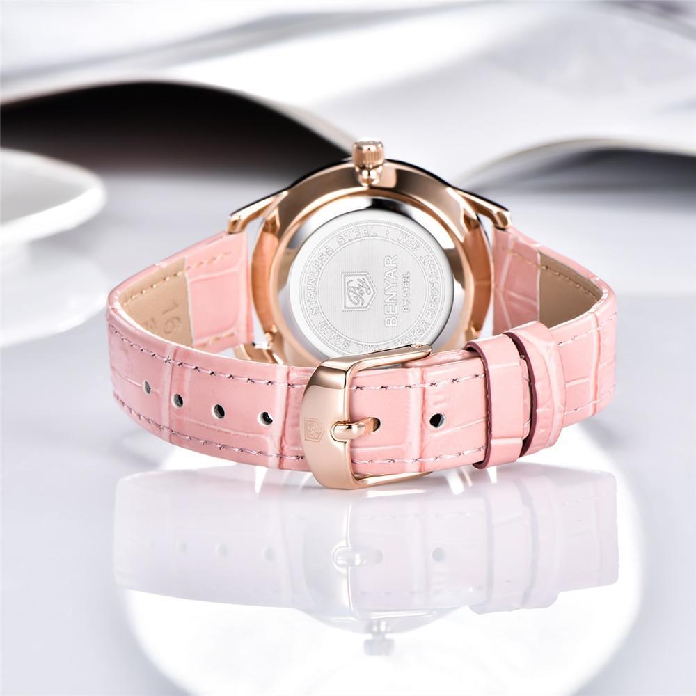 Montre-bracelet de luxe pour femmes, tendance, à quartz, avec strass, étanche, élégante