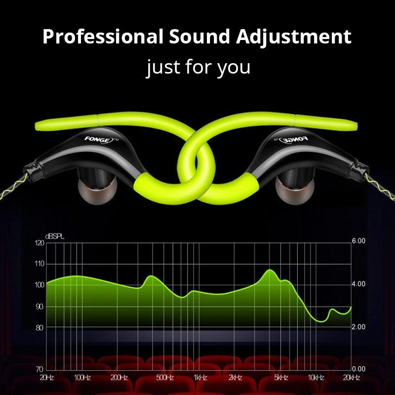 Écouteurs Bluetooth de sport d'origine avec étui de chargement pour le sport, la course, l'entraînement, casque Super Bass, étanche à la transpiration avec micro et crochet d'oreille