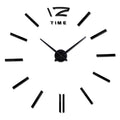 Horloge Murale Montre Horloges 3D Horloge Murale sans Cadre Grands Autocollants Décoration Murale pour Salon Chambre à Coucher Autocollants Miroir Acrylique 3D Salon Aiguille à Quartz Europe