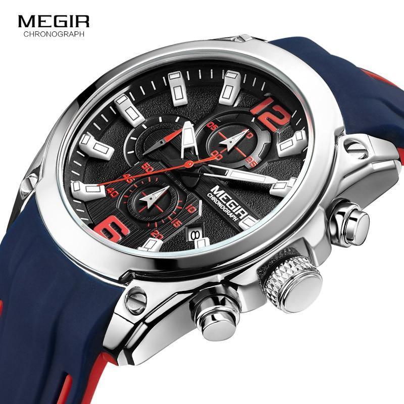 Nouvelle montre bracelet à quartz moderne analogique étanche et lumineuse pour homme
