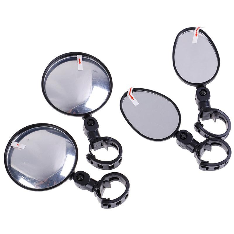 2 Pcs Rétroviseur de Vélo Universel pour Guidon Rétroviseur Arrière Rotatif à 360 Degrés pour Vélo Accessoires de Cyclisme Grand Angle Convexe Réglable et Rotatif pour Guidons de VTT, de Vélo Tout-Terrain et de Pignon Fixe