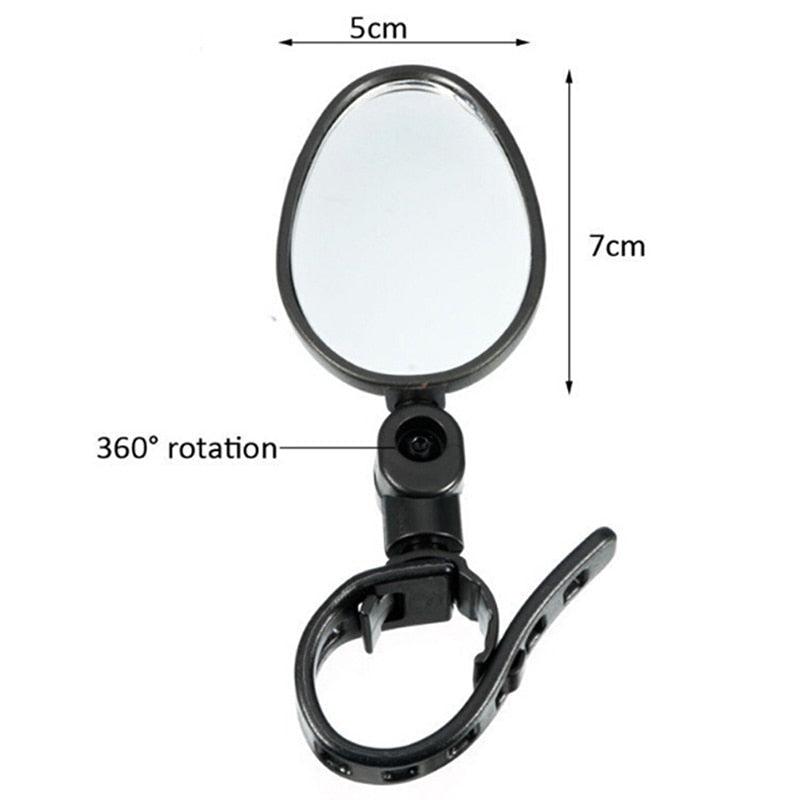 2 Pcs Rétroviseur de Vélo Universel pour Guidon Rétroviseur Arrière Rotatif à 360 Degrés pour Vélo Accessoires de Cyclisme Grand Angle Convexe Réglable et Rotatif pour Guidons de VTT, de Vélo Tout-Terrain et de Pignon Fixe