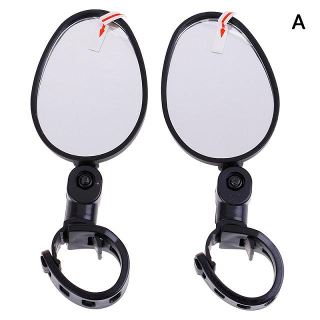 2 Pcs Rétroviseur de Vélo Universel pour Guidon Rétroviseur Arrière Rotatif à 360 Degrés pour Vélo Accessoires de Cyclisme Grand Angle Convexe Réglable et Rotatif pour Guidons de VTT, de Vélo Tout-Terrain et de Pignon Fixe