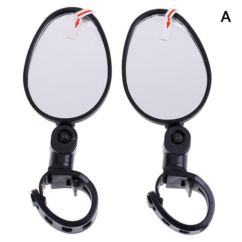 2 Pcs Rétroviseur de Vélo Universel pour Guidon Rétroviseur Arrière Rotatif à 360 Degrés pour Vélo Accessoires de Cyclisme Grand Angle Convexe Réglable et Rotatif pour Guidons de VTT, de Vélo Tout-Terrain et de Pignon Fixe