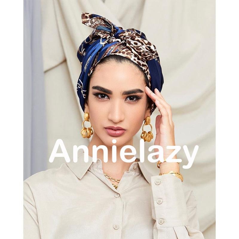 Foulards en soie carrés longs et doux de luxe, foulard léger et élégant en satin de soie douce, écharpe hijab, châles en soie soyeux pour femmes, bandeau pour cheveux, 90*90cm