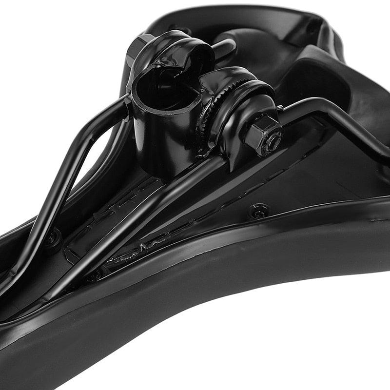 Siège de coussin en silicone respirant Surface en cuir PU Gel rempli de silice Selle de vélo confortable et antichoc Rembourrée Selle de vélo de route professionnelle étanche pour hommes