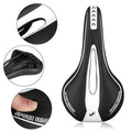Siège de coussin en silicone respirant Surface en cuir PU Gel rempli de silice Selle de vélo confortable et antichoc Rembourrée Selle de vélo de route professionnelle étanche pour hommes