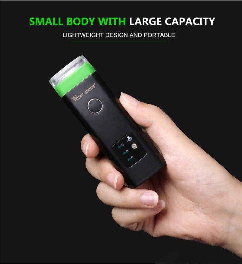 Éclairage de Vélo Étanche Lampe Frontale Intelligente Avec Klaxon USB Rechargeable Phare de Vélo LED Puissant Lumineux pour Adultes, Vélo de Route et Sécurité à Vélo
