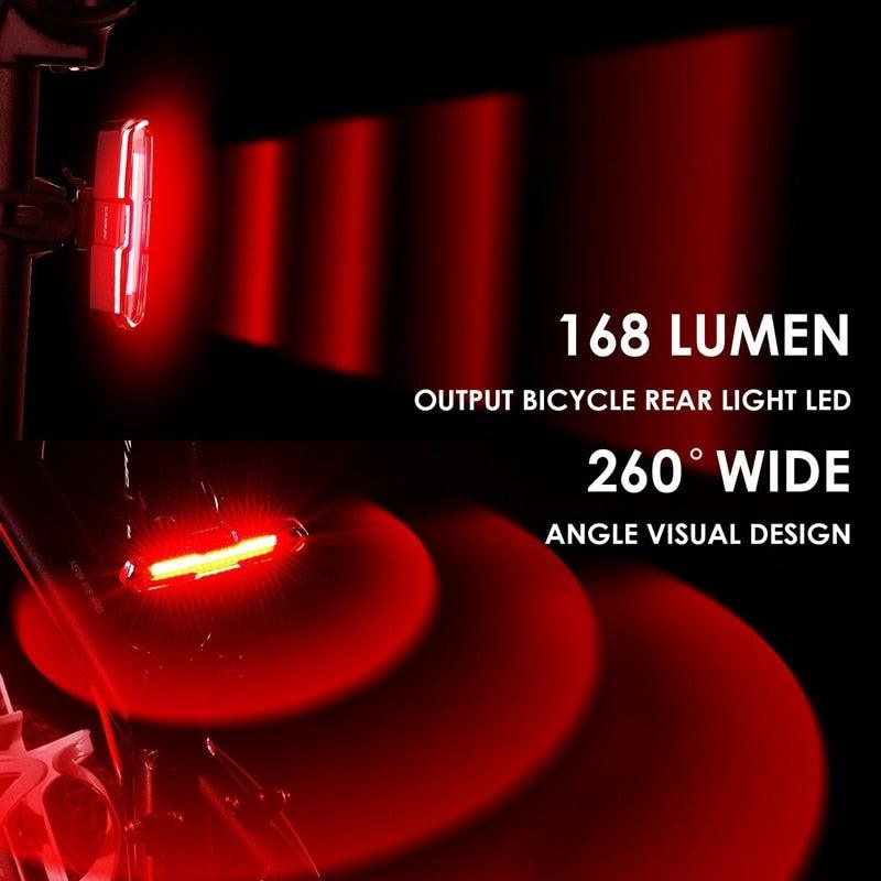 Feu arrière de vélo ultra lumineux Feu de vélo rechargeable par USB LED Feu arrière de vélo 5 modes Phares avec lumière de vélo ultra lumineuse rouge + bleue Feu arrière de vélo rechargeable par USB LED Feu de casque étanche