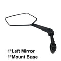 Nouveau Rétroviseur de Vélo Anti-Rayures en Verre, Grand Angle Clair, Vue Arrière pour Vélo, Cyclisme, Rétroviseur Arrière, Réflecteur de Guidon Réglable et Rotatif, Miroir de Sécurité en Acrylique Grand Angle, Nouvelle Lentille en Verre Anti-Rayures