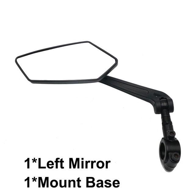 Nouveau Rétroviseur de Vélo Anti-Rayures en Verre, Grand Angle Clair, Vue Arrière pour Vélo, Cyclisme, Rétroviseur Arrière, Réflecteur de Guidon Réglable et Rotatif, Miroir de Sécurité en Acrylique Grand Angle, Nouvelle Lentille en Verre Anti-Rayures