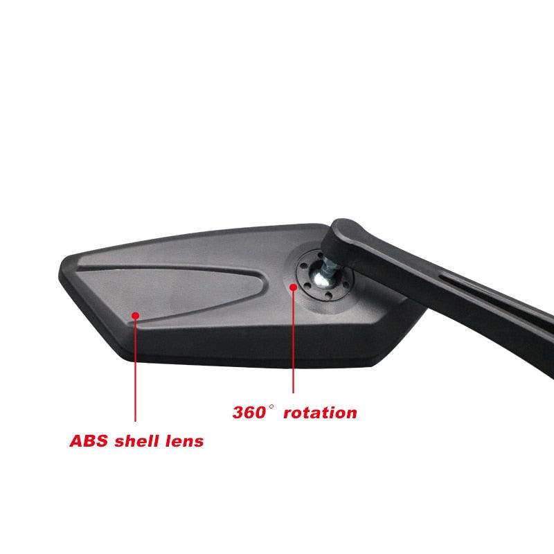 Nouveau Rétroviseur de Vélo Anti-Rayures en Verre, Grand Angle Clair, Vue Arrière pour Vélo, Cyclisme, Rétroviseur Arrière, Réflecteur de Guidon Réglable et Rotatif, Miroir de Sécurité en Acrylique Grand Angle, Nouvelle Lentille en Verre Anti-Rayures