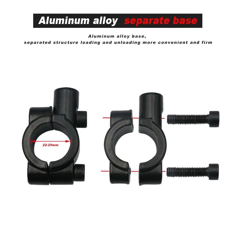 Nouveau Rétroviseur de Vélo Anti-Rayures en Verre, Grand Angle Clair, Vue Arrière pour Vélo, Cyclisme, Rétroviseur Arrière, Réflecteur de Guidon Réglable et Rotatif, Miroir de Sécurité en Acrylique Grand Angle, Nouvelle Lentille en Verre Anti-Rayures