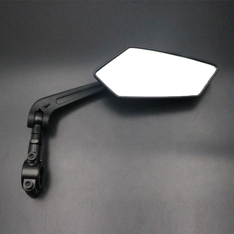 Nouveau Rétroviseur de Vélo Anti-Rayures en Verre, Grand Angle Clair, Vue Arrière pour Vélo, Cyclisme, Rétroviseur Arrière, Réflecteur de Guidon Réglable et Rotatif, Miroir de Sécurité en Acrylique Grand Angle, Nouvelle Lentille en Verre Anti-Rayures