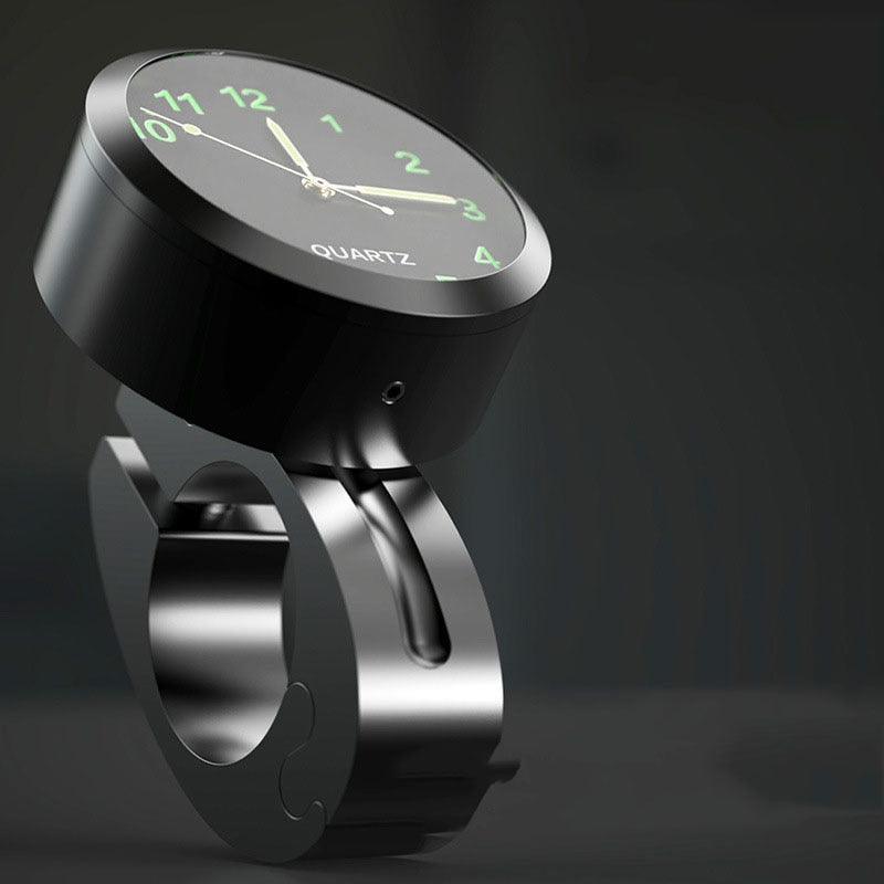 Montre de guidon universelle 7/8" pour moto, poignée de vélo, horloge de cadran, support de guidon de moto, horloge lumineuse, cadran de montre étanche pour scooter, vélo, moteur, VTT