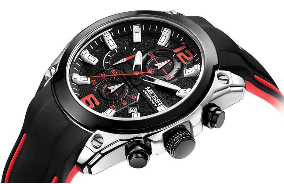 Nouvelle montre bracelet à quartz moderne analogique étanche et lumineuse pour homme