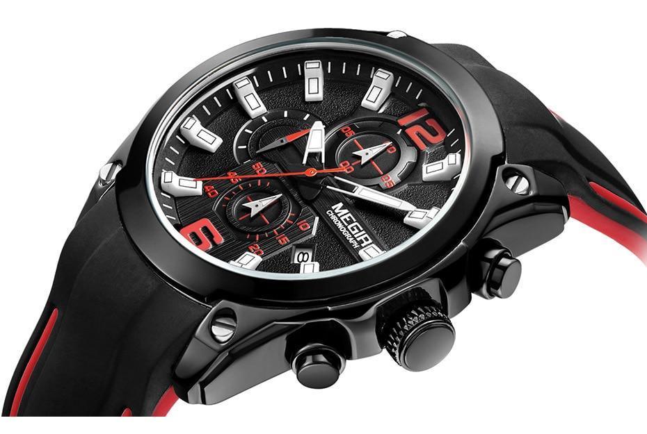 Nouvelle montre bracelet à quartz moderne analogique étanche et lumineuse pour homme