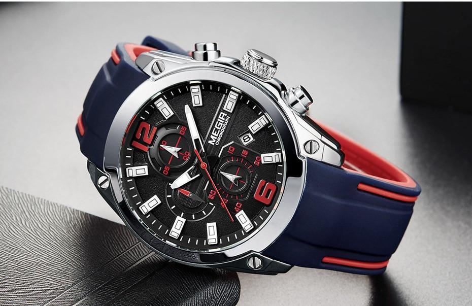 Nouvelle montre bracelet à quartz moderne analogique étanche et lumineuse pour homme