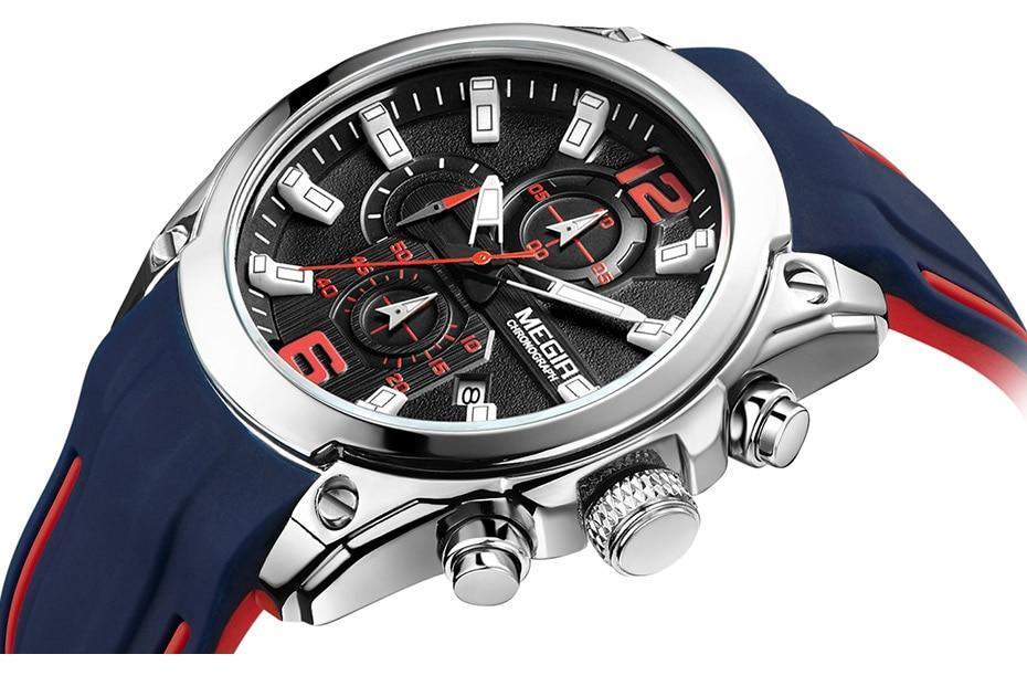 Nouvelle montre bracelet à quartz moderne analogique étanche et lumineuse pour homme