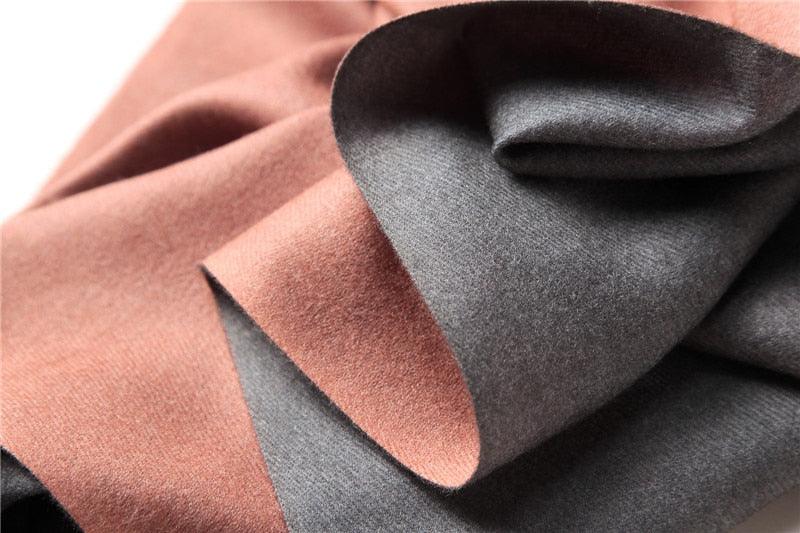 Écharpe d'hiver unie douce en cachemire léger, châle en cachemire, écharpe légère, châle, hijab, châle, écharpe élégante, couverture, bandana à pompons pour femme