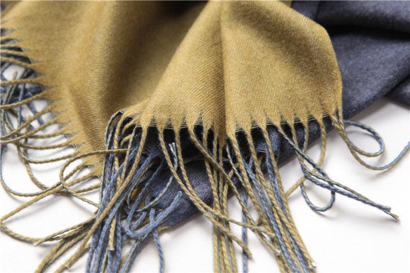 Écharpe d'hiver unie douce en cachemire léger, châle en cachemire, écharpe légère, châle, hijab, châle, écharpe élégante, couverture, bandana à pompons pour femme