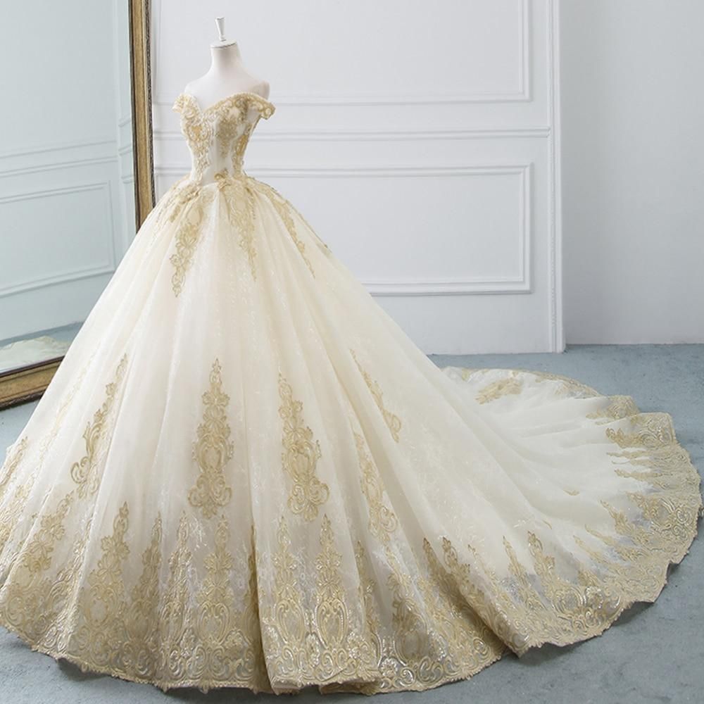 Magnifique robe de mariée boule avec perles EDL110
