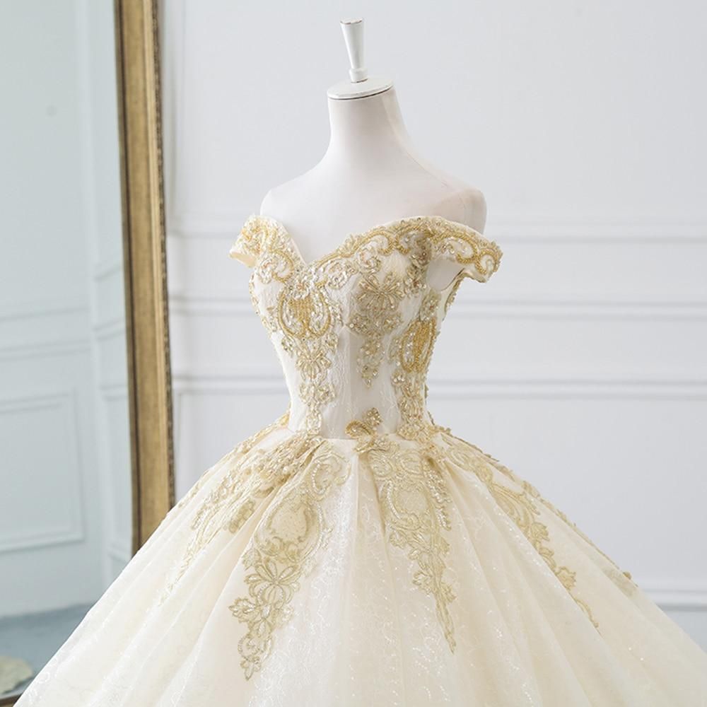 Magnifique robe de mariée boule avec perles EDL110