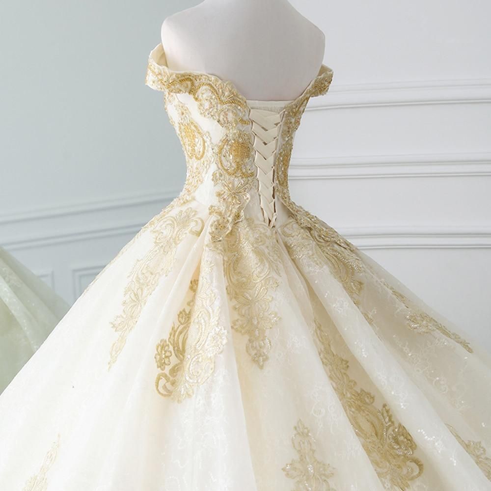 Magnifique robe de mariée boule avec perles EDL110