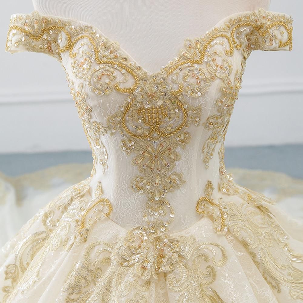 Magnifique robe de mariée boule avec perles EDL110