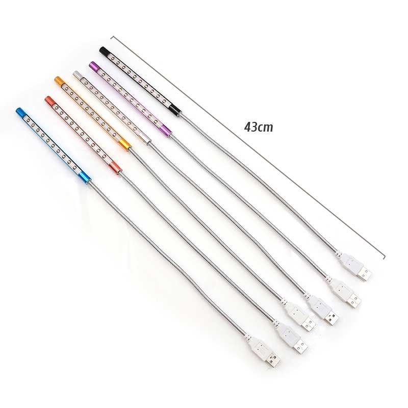 Mini veilleuse USB 10 LED Lampe USB Flexible en Métal Veilleuse LED Super Lumineuse Lampe de Chevet Décorative Mignonnes Lampes de Lecture pour la Décoration de Chambre