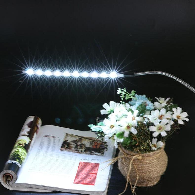 Mini veilleuse USB 10 LED Lampe USB Flexible en Métal Veilleuse LED Super Lumineuse Lampe de Chevet Décorative Mignonnes Lampes de Lecture pour la Décoration de Chambre