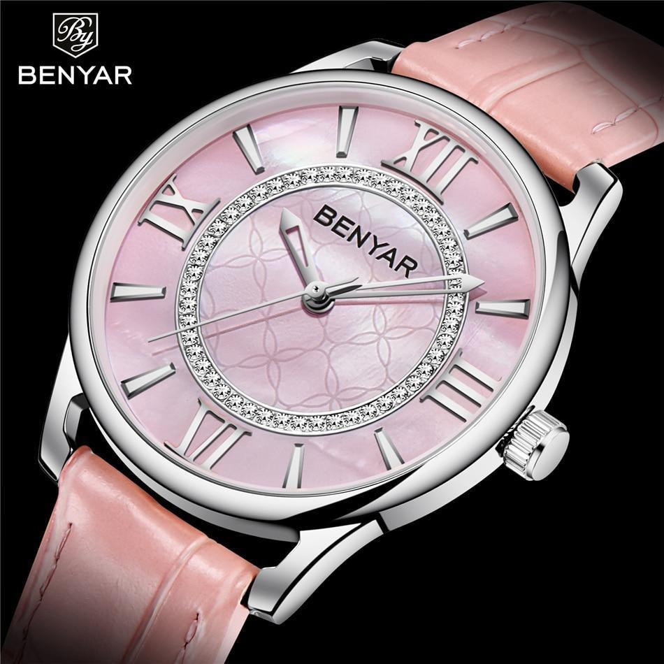 Montre-bracelet de luxe pour femmes, tendance, à quartz, avec strass, étanche, élégante