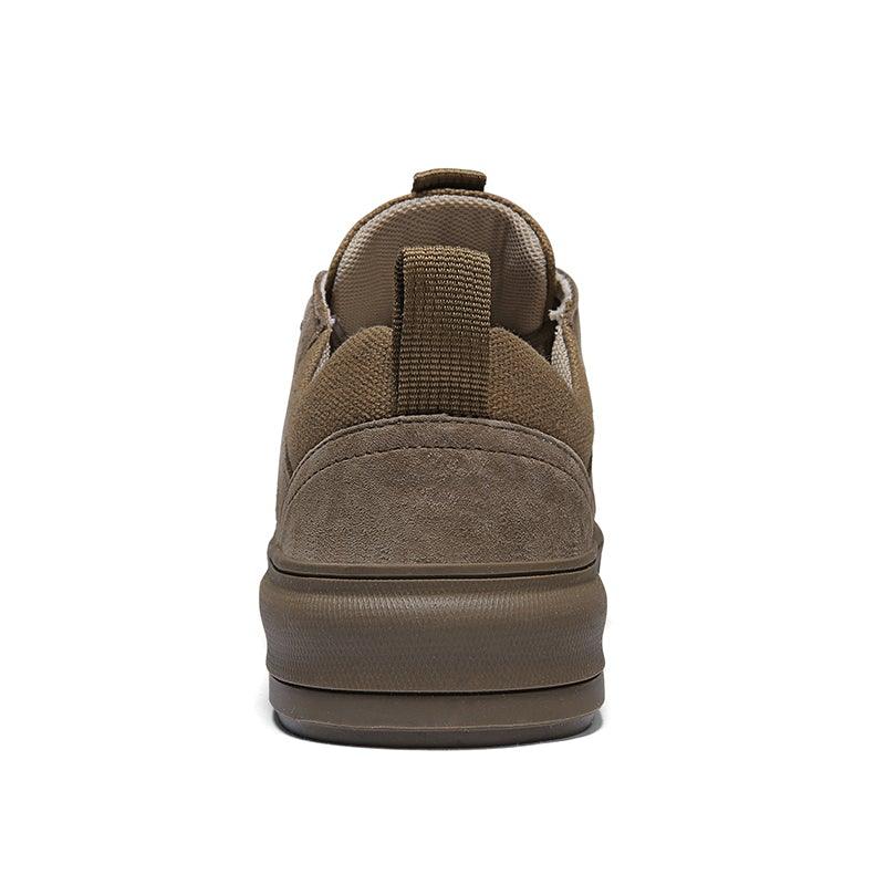Baskets montantes de luxe en cuir pour homme, chaussures décontractées en toile pour homme, faites à la main, pour la marche, confortables et au design moderne