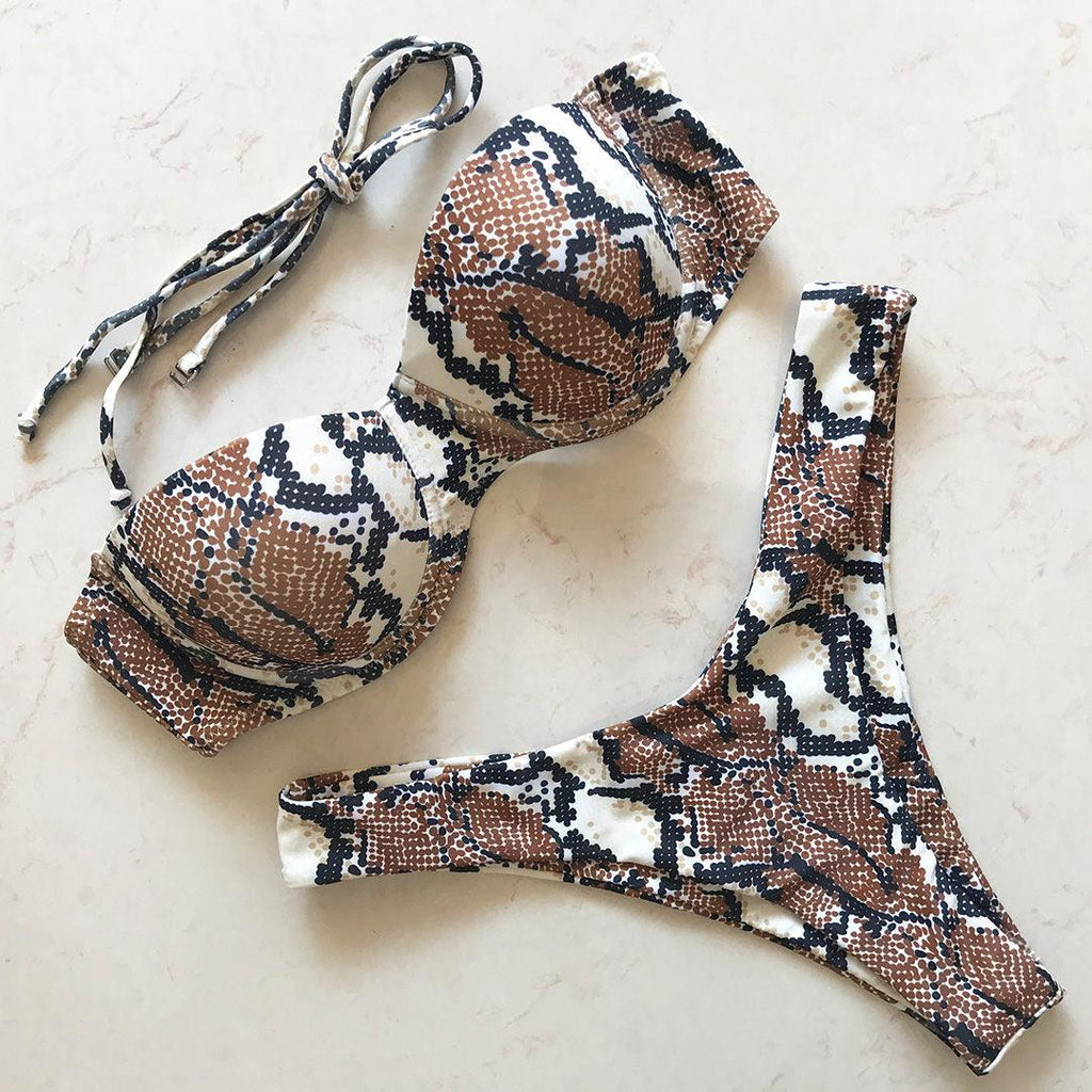 Maillot de bain bikini push-up femme Maillots de bain femme Maillot de bain push-up avec armatures Ensemble bikini rembourré deux pièces Maillots de bain femme deux pièces Ensemble bikini durable avec bonnet Soutien-gorge Maillot de bain moderne